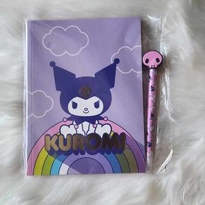Sanrio Kuromi 2 Pc journal & pen Stationary Bundle